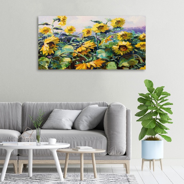 Quadro stampa su tela Girasoli