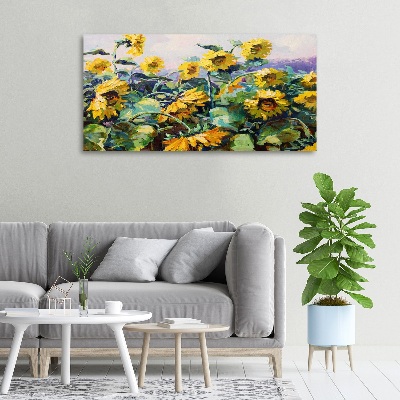 Quadro stampa su tela Girasoli