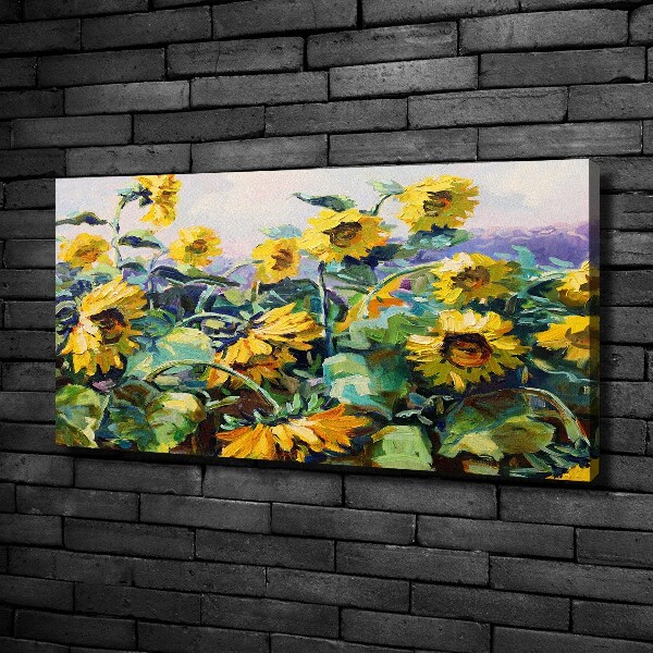 Quadro stampa su tela Girasoli