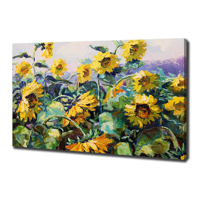 Quadro stampa su tela Girasoli