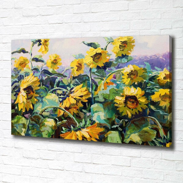 Quadro stampa su tela Girasoli