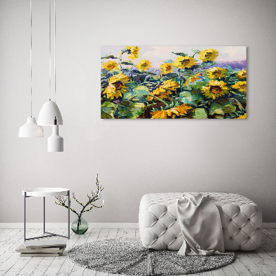 Quadro stampa su tela Girasoli