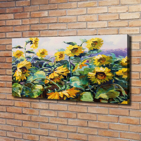 Quadro stampa su tela Girasoli