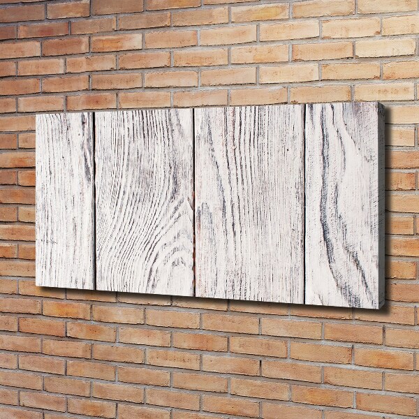 Foto quadro su tela Parete in legno