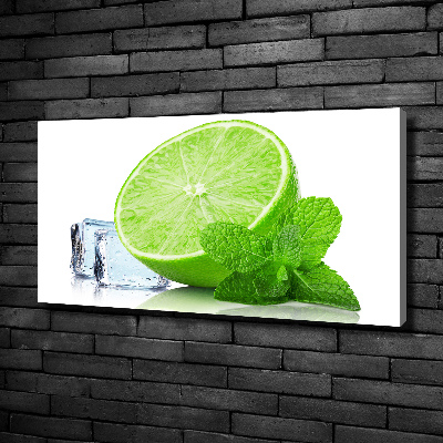 Quadro su tela Lime con ghiaccio