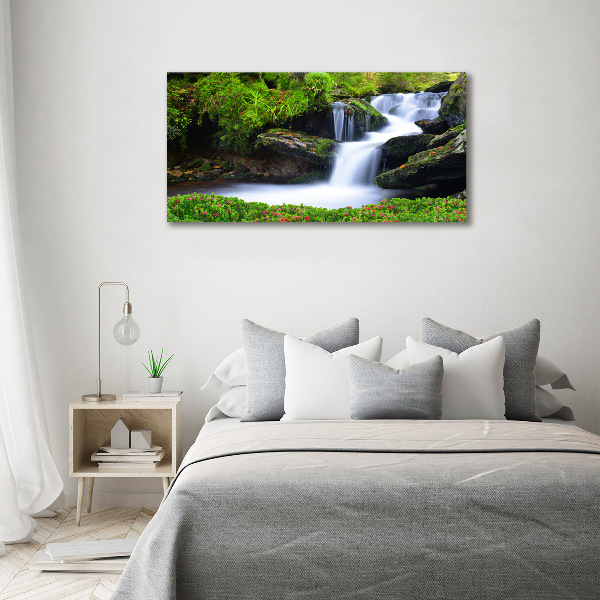 Foto quadro su tela Cascata nella foresta