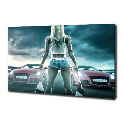 Quadro su tela L'inizio della gara