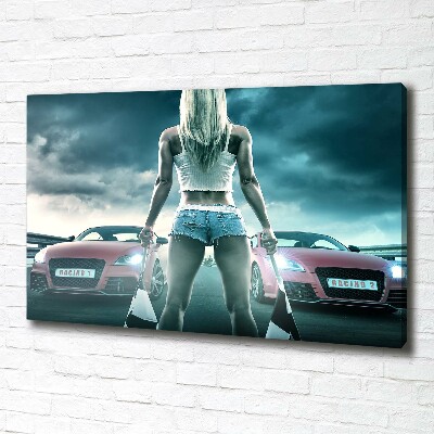 Quadro su tela L'inizio della gara