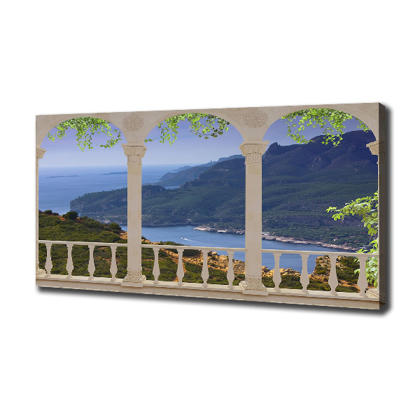 Quadro stampa su tela Vista della baia