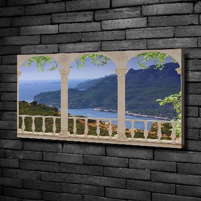 Quadro stampa su tela Vista della baia