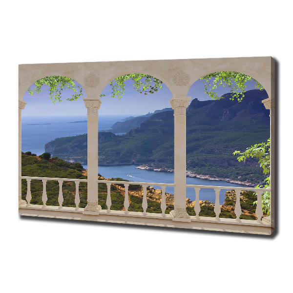 Quadro stampa su tela Vista della baia