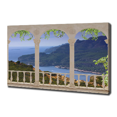 Quadro stampa su tela Vista della baia