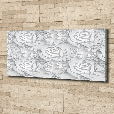 Quadro stampa su tela Motivo a rose