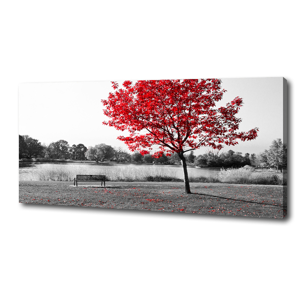 Quadro su tela Albero rosso