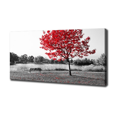 Quadro su tela Albero rosso