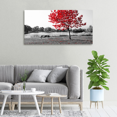 Quadro su tela Albero rosso