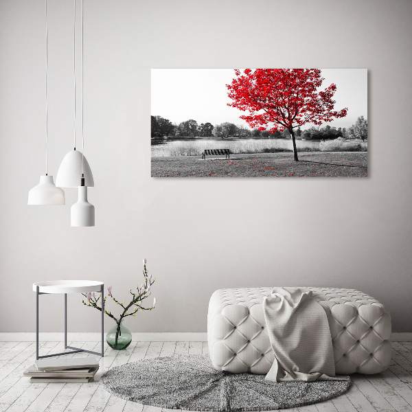Quadro su tela Albero rosso