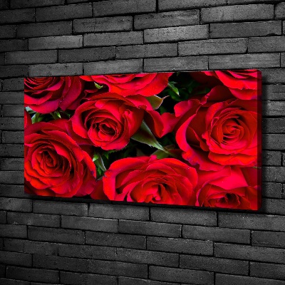 Quadro su tela Rose rosse