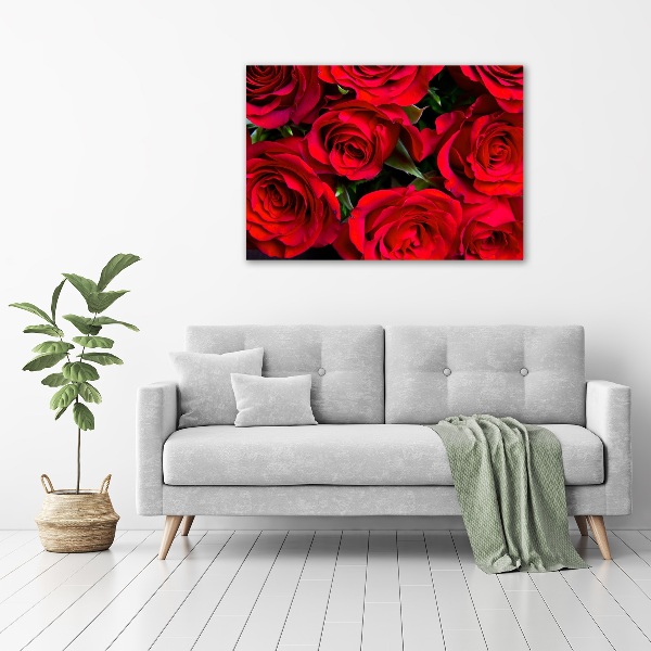 Quadro su tela Rose rosse