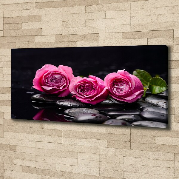 Foto quadro su tela Rose rosa