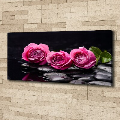 Foto quadro su tela Rose rosa