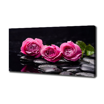 Foto quadro su tela Rose rosa