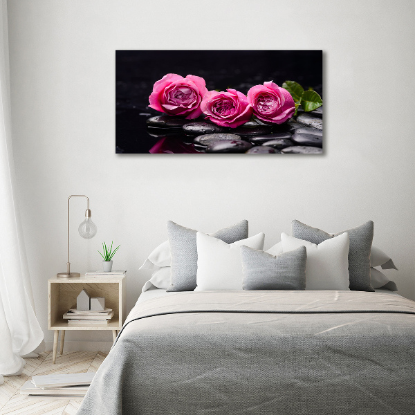 Foto quadro su tela Rose rosa