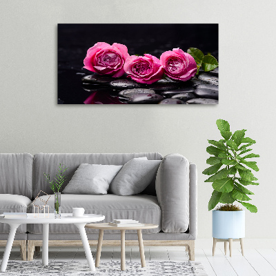 Foto quadro su tela Rose rosa