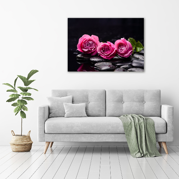 Foto quadro su tela Rose rosa