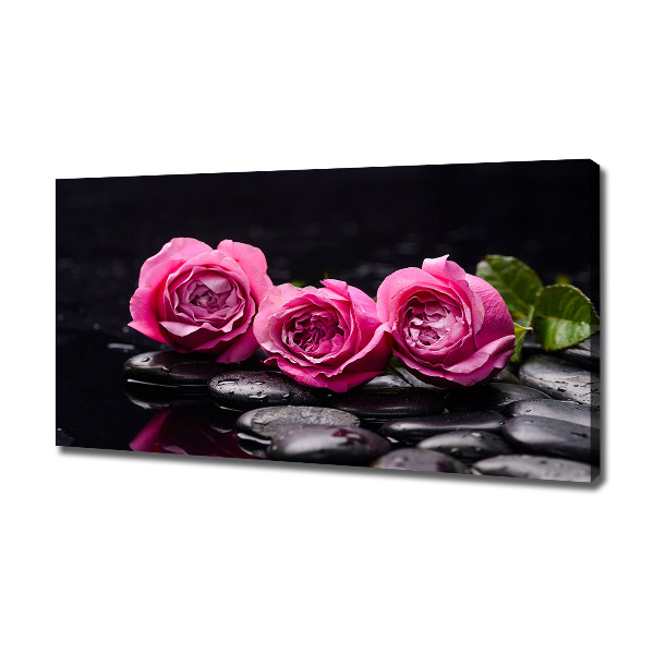 Foto quadro su tela Rose rosa