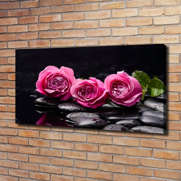 Foto quadro su tela Rose rosa