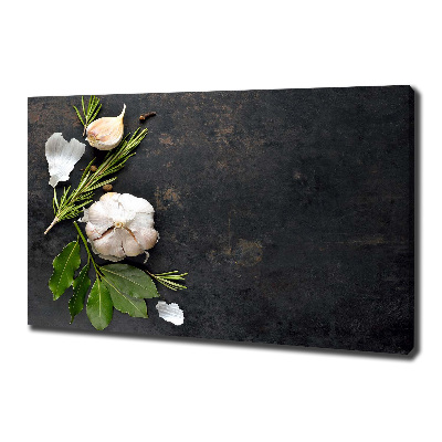 Quadro stampa su tela Aglio