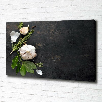 Quadro stampa su tela Aglio