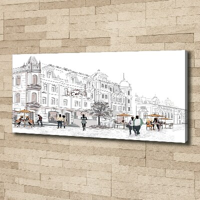 Quadro stampa su tela Città vecchia