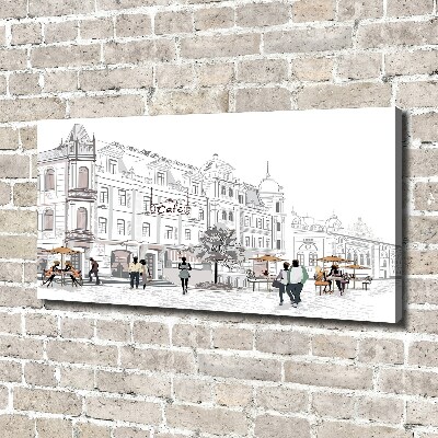 Quadro stampa su tela Città vecchia