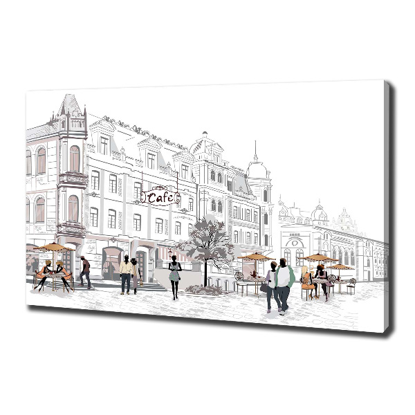 Quadro stampa su tela Città vecchia