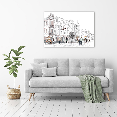 Quadro stampa su tela Città vecchia