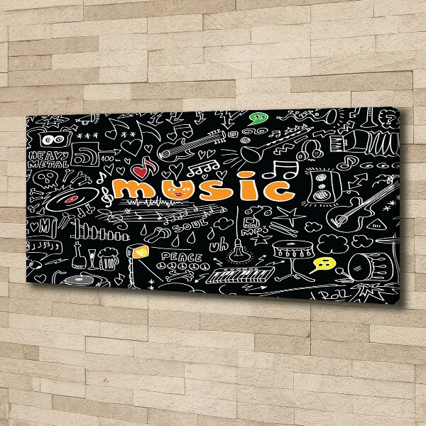 Quadro su tela Simboli musicali