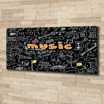 Quadro su tela Simboli musicali