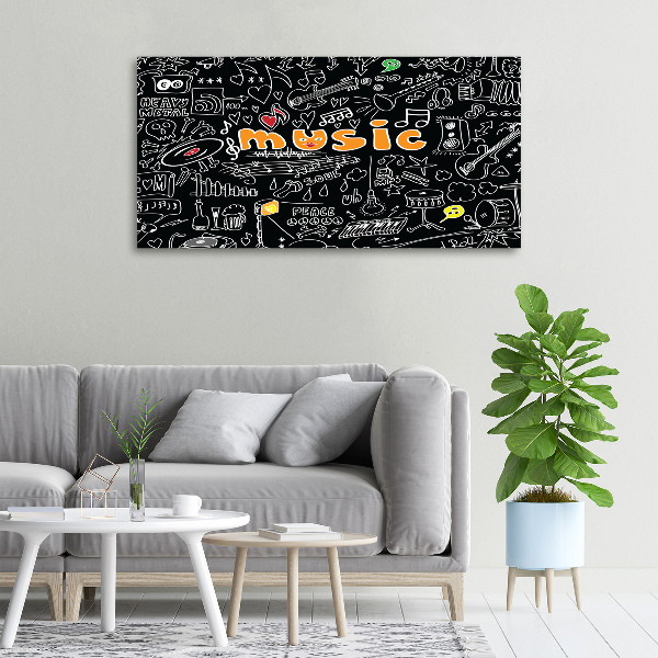 Quadro su tela Simboli musicali