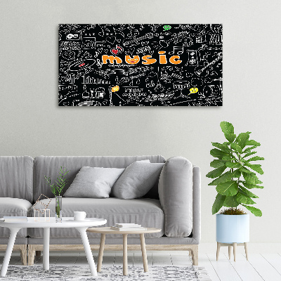 Quadro su tela Simboli musicali