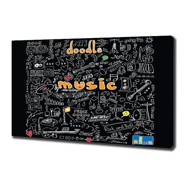 Quadro su tela Simboli musicali