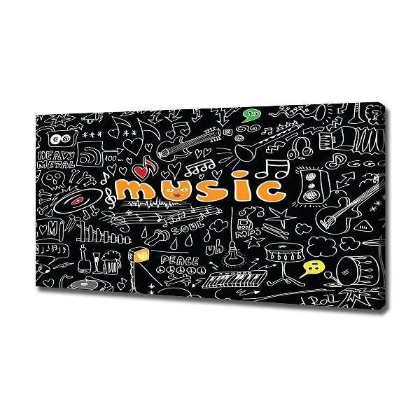 Quadro su tela Simboli musicali