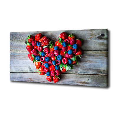 Quadro su tela Cuore di frutta