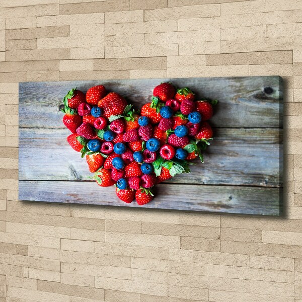 Quadro su tela Cuore di frutta
