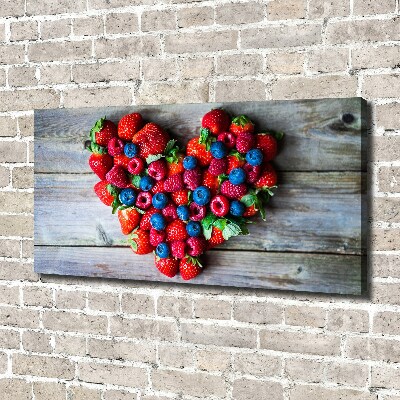 Quadro su tela Cuore di frutta