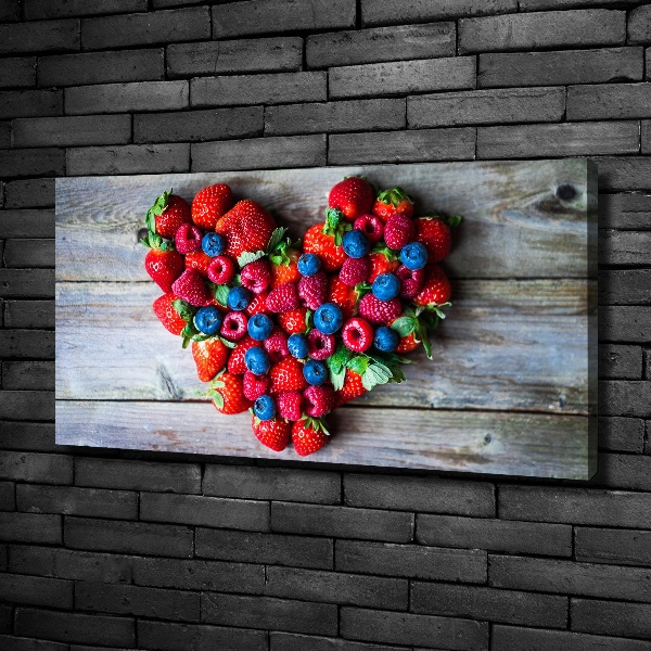 Quadro su tela Cuore di frutta