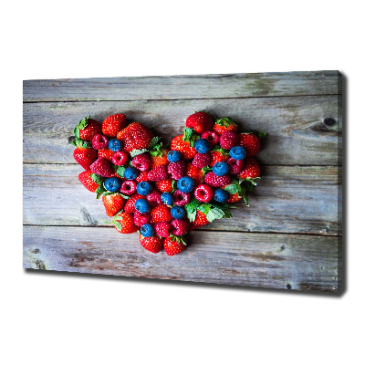 Quadro su tela Cuore di frutta