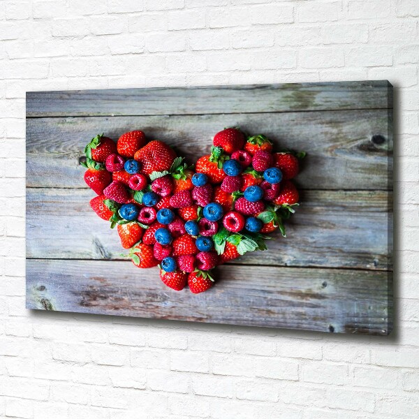 Quadro su tela Cuore di frutta