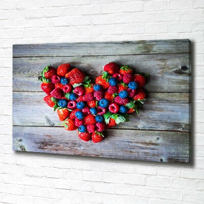 Quadro su tela Cuore di frutta
